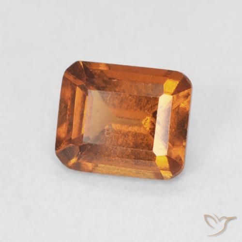 Granato hessonite Arancio Medio naturale da 0.86 ct, Ottagonale / Taglio smeraldo, VS-SI