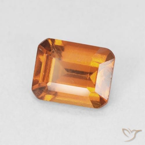 Granato hessonite Arancione scuro naturale da 1.07 ct, Ottagonale / Taglio smeraldo, VS-SI