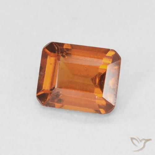 Granato hessonite Arancione scuro naturale da 0.77 ct, Ottagonale / Taglio smeraldo, VS-SI