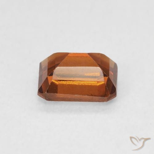 Granato hessonite Arancione scuro naturale da 0.77 ct, Ottagonale / Taglio smeraldo, VS-SI