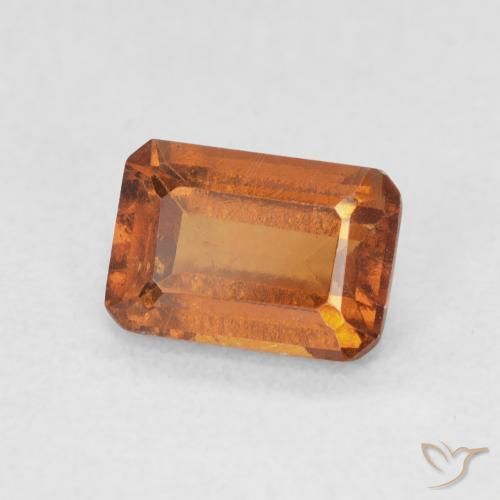 Granato hessonite Arancio Medio naturale da 1.36 ct, Ottagonale / Taglio smeraldo, VS-SI