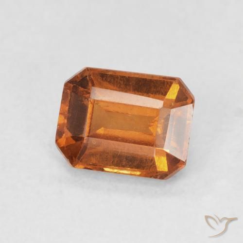 Granato hessonite Marrone arancio naturale da 1.20 ct, Ottagonale / Taglio smeraldo, VS-SI