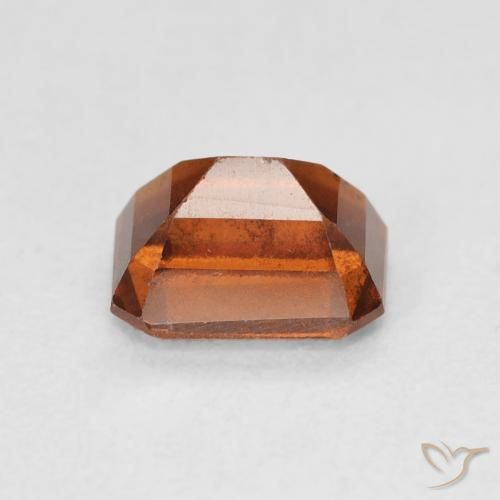 Granato hessonite Arancione rossastra naturale da 1.64 ct, Ottagonale / Taglio smeraldo, VS-SI