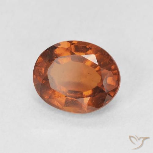 Granato hessonite Medium Dark-Orange naturale da 1.77 ct, Ovale, VS
