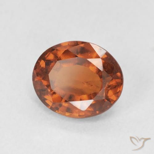 Granato hessonite Arancione rossastra naturale da 2.04 ct, Ovale, VS