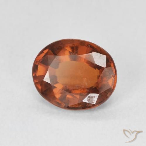Granato hessonite Arancione scuro naturale da 2.00 ct, Ovale, VS
