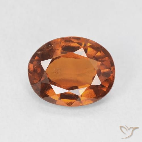 1.83ct Naturale Arancione scuro Granato hessonite, Ovale, VS