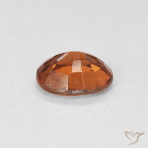 Granato hessonite Arancione rossastra naturale da 1.27 ct, Ovale, VS