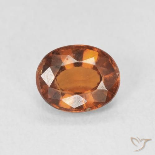 1.23ct Naturale Medium Dark-Orange Granato hessonite, Ovale, VS