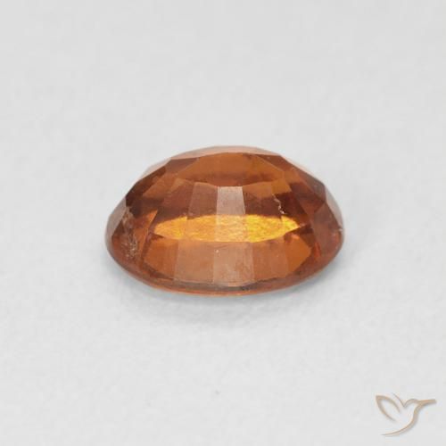 Granato hessonite Medium Dark-Orange naturale da 1.23 ct, Ovale, VS