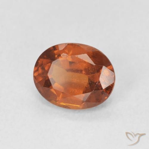 Granato hessonite Medium Dark-Orange naturale da 1.59 ct, Ovale, VS