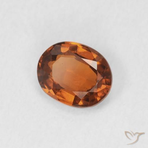 Granato hessonite Arancione Ambra naturale da 1.21 ct, Ovale, VS