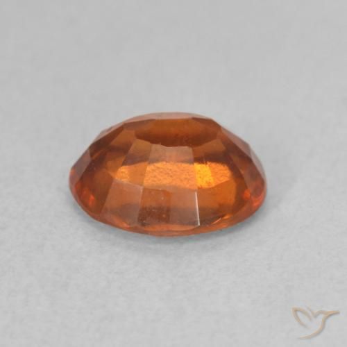 Granato hessonite Arancione rossastra naturale da 1.52 ct, Ovale, VS-SI