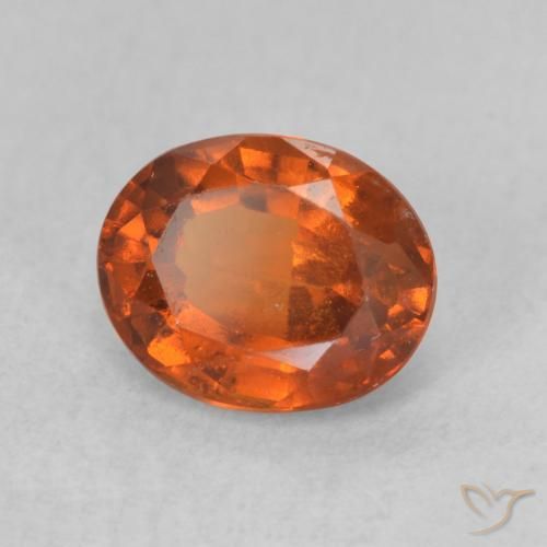 Granato hessonite Arancione Ambra naturale da 1.39 ct, Ovale, VS-SI