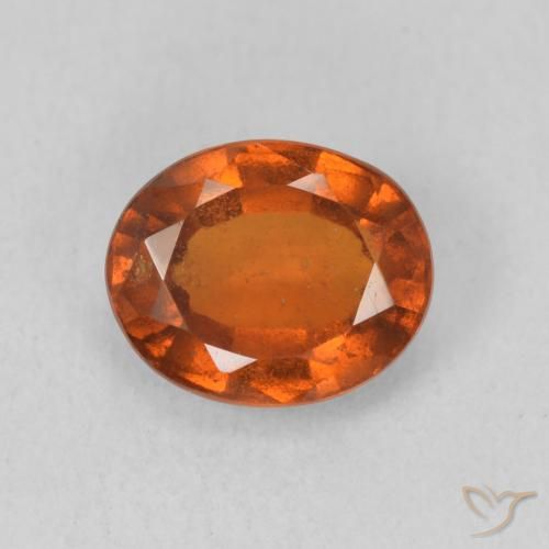 1.82ct Naturale Arancione Ambra Granato hessonite, Ovale, VS-SI