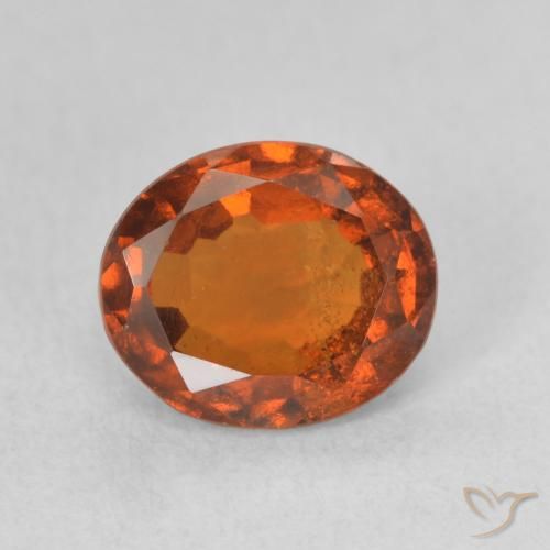 1.82ct Naturale Arancio Medio Granato hessonite, Ovale, VS-SI