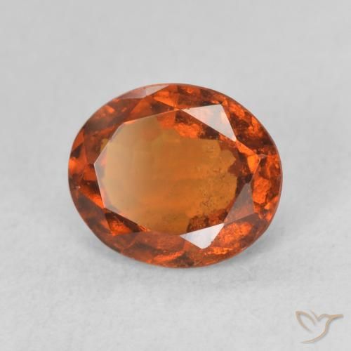 Granato hessonite Arancio Medio naturale da 1.82 ct, Ovale, VS-SI