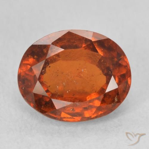 2.59ct Naturale Arancio Medio Granato hessonite, Ovale, VS-SI
