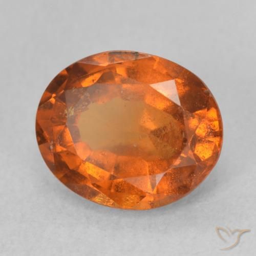 Granato hessonite Arancione rossastra naturale da 2.23 ct, Ovale, VS-SI