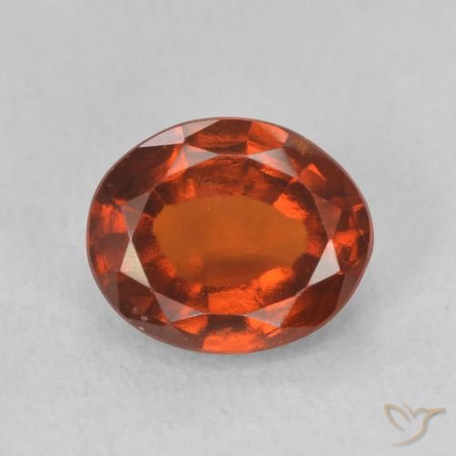 1.99ct Naturale Arancia Fuoco Granato hessonite, Ovale, VS-SI