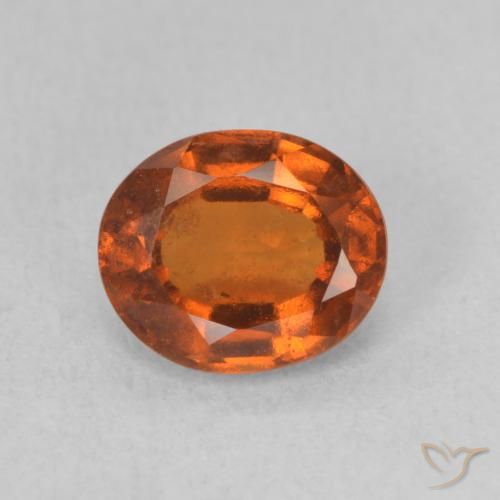 1.78ct Naturale Arancione Ambra Granato hessonite, Ovale, VS-SI