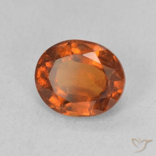 Granato hessonite Arancione Ambra naturale da 1.78 ct, Ovale, VS-SI