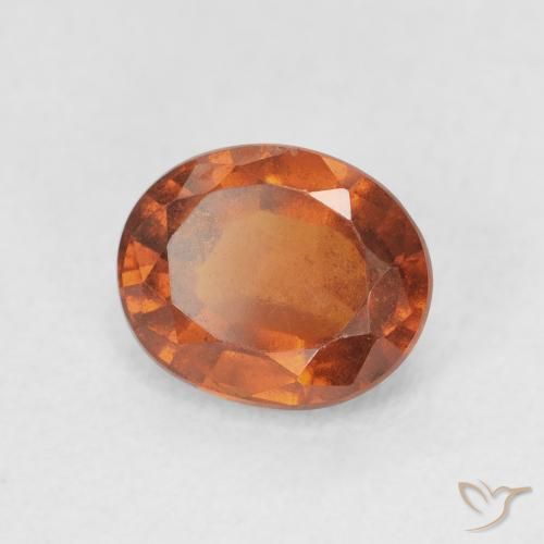 Granato hessonite Arancione rossastra naturale da 1.94 ct, Ovale, VS