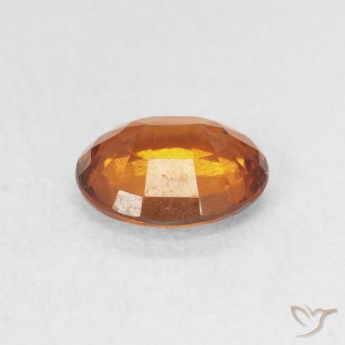 Granato hessonite Arancione scuro naturale da 1.32 ct, Ovale, VS