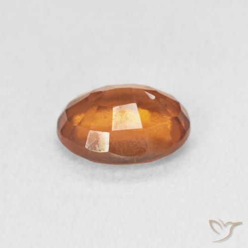 Granato hessonite Arancione rossastra naturale da 1.48 ct, Ovale, VS