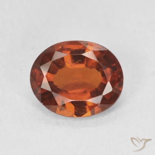 1.81ct Naturale Arancione scuro Granato hessonite, Ovale, VS