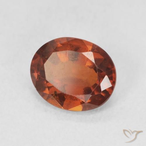 Granato hessonite Arancione scuro naturale da 1.81 ct, Ovale, VS