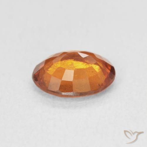 Granato hessonite Arancio giallastro naturale da 1.45 ct, Ovale, VS