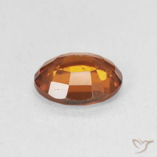 Granato hessonite Arancione scuro naturale da 1.63 ct, Ovale, VS