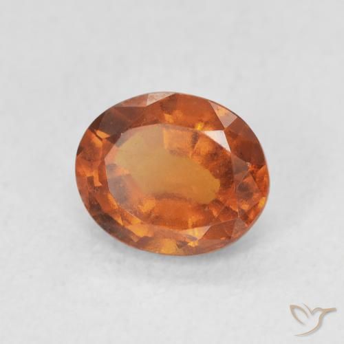 Granato hessonite Medium Dark-Orange naturale da 1.33 ct, Ovale, VS