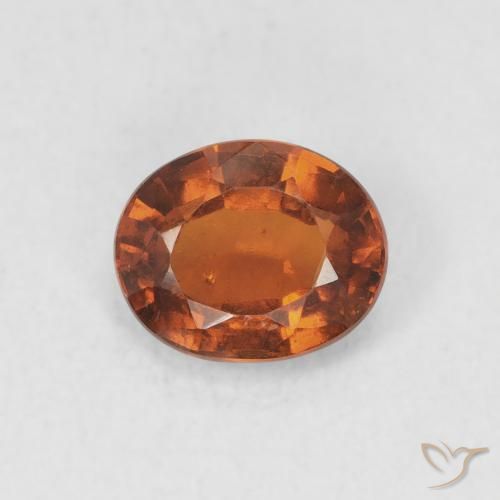 1.16ct Naturale Arancione scuro Granato hessonite, Ovale, VS
