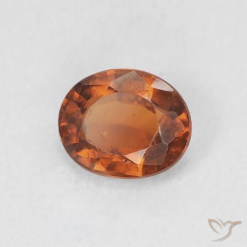 Granato hessonite Arancione scuro naturale da 1.16 ct, Ovale, VS