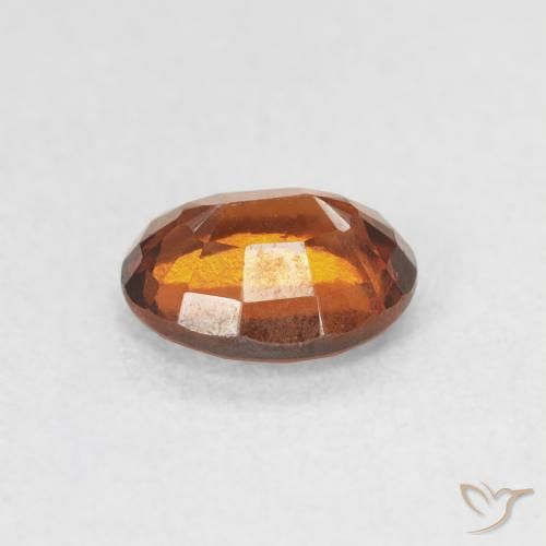 Granato hessonite Arancione scuro naturale da 1.16 ct, Ovale, VS