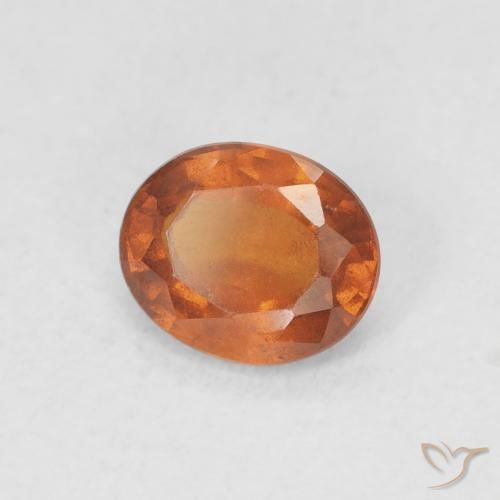 Granato hessonite Arancione Ambra naturale da 1.27 ct, Ovale, VS