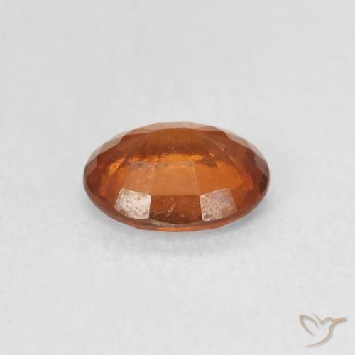 Granato hessonite Arancione Ambra naturale da 1.27 ct, Ovale, VS