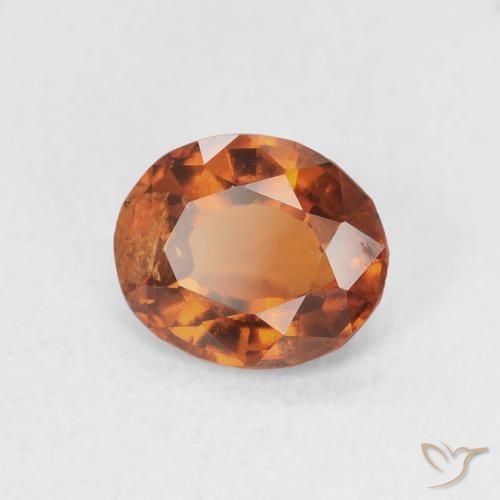Granato hessonite Arancione Ambra naturale da 1.44 ct, Ovale, VS-SI