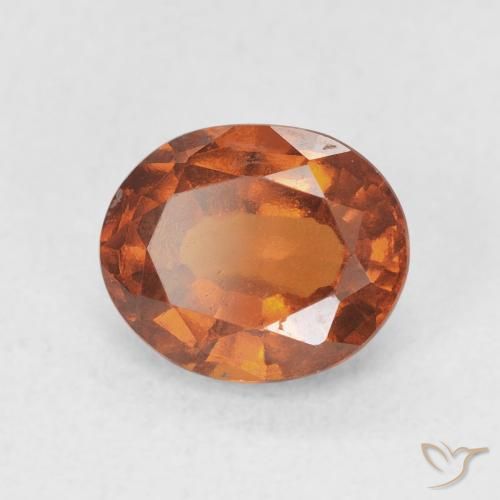 Granato hessonite Arancione Ambra naturale da 2.18 ct, Ovale, VS
