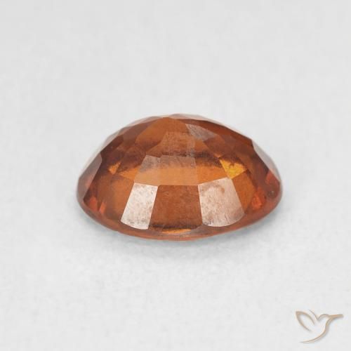 Granato hessonite Arancione scuro naturale da 1.81 ct, Ovale, VS