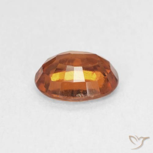 Granato hessonite Medium Dark-Orange naturale da 1.48 ct, Ovale, VS
