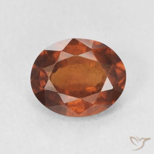1.87ct Naturale Arancione Ambra Granato hessonite, Ovale, VS
