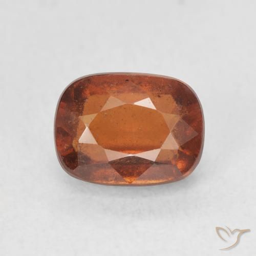 2.51ct Naturale Arancione Ambra Granato hessonite, Cuscino, VS