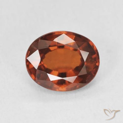 2.52ct Naturale Arancione scuro Granato hessonite, Ovale, VVS-VS