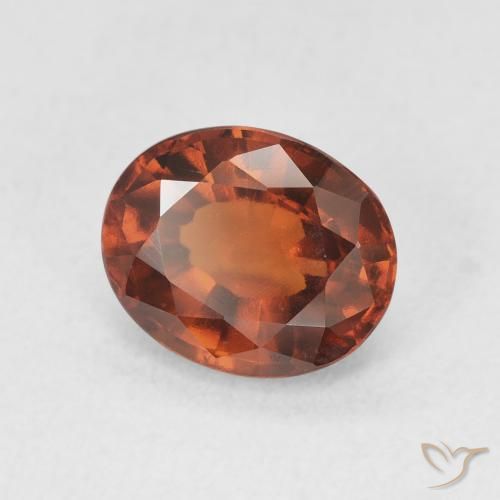 Granato hessonite Arancione scuro naturale da 2.52 ct, Ovale, VVS-VS