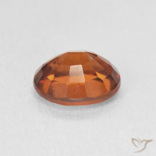 Granato hessonite Arancione scuro naturale da 1.65 ct, Ovale, VVS-VS