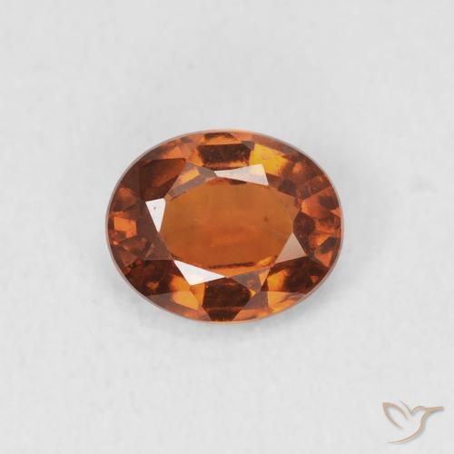 0.94ct Naturale Arancione Ambra Granato hessonite, Ovale, VS