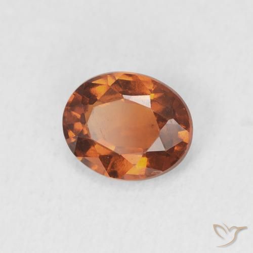 Granato hessonite Arancione Ambra naturale da 0.94 ct, Ovale, VS